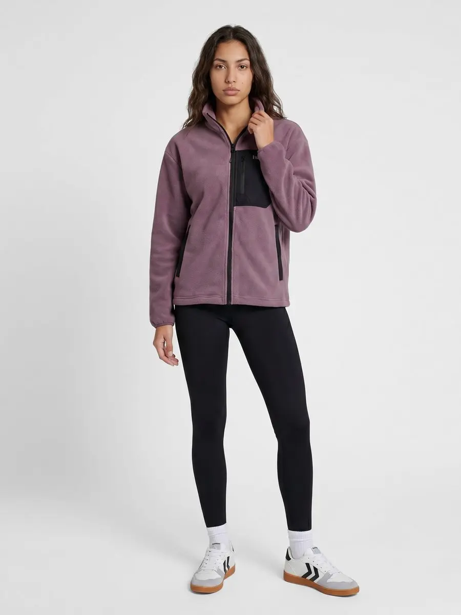 Hummel HML Polar Fleece Vrouwenjack - M - Black Plum - afbeelding 6 van 6