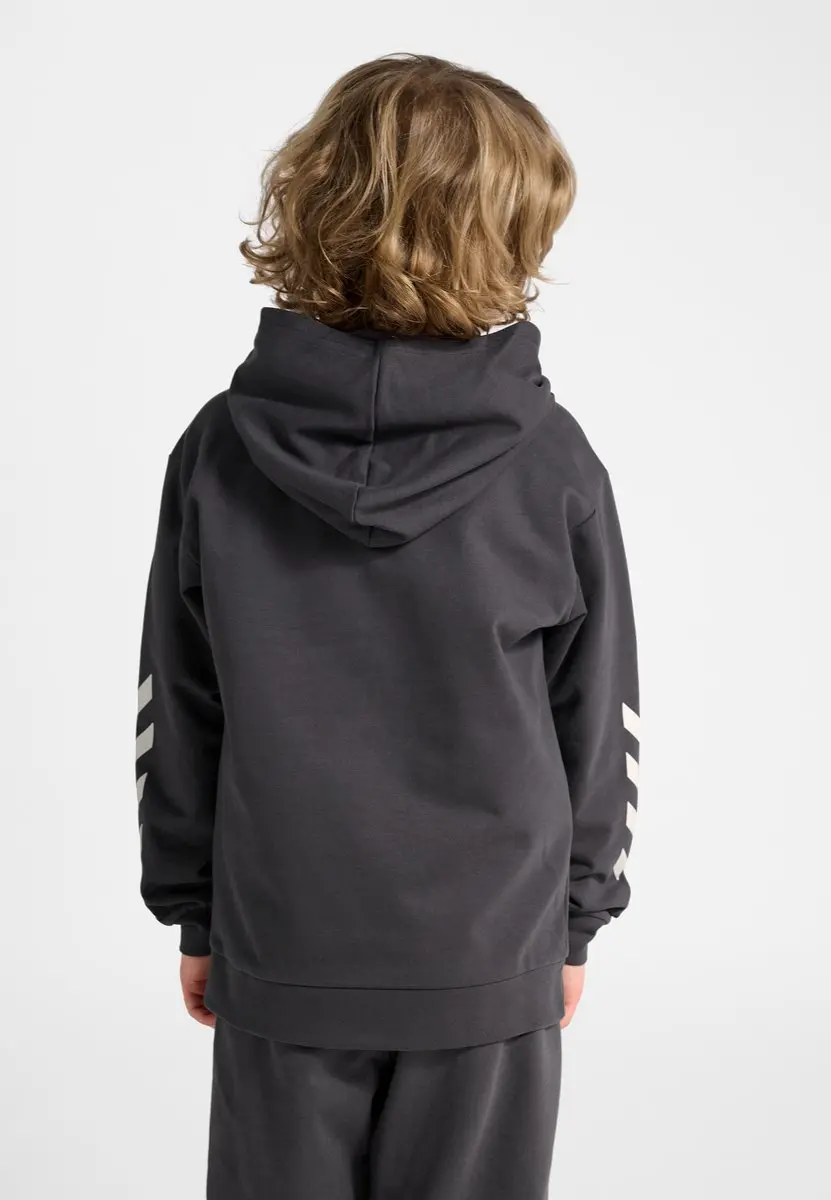Hummel HMLJR Logo Hoodie - Ebony - 104 - afbeelding 6 van 6