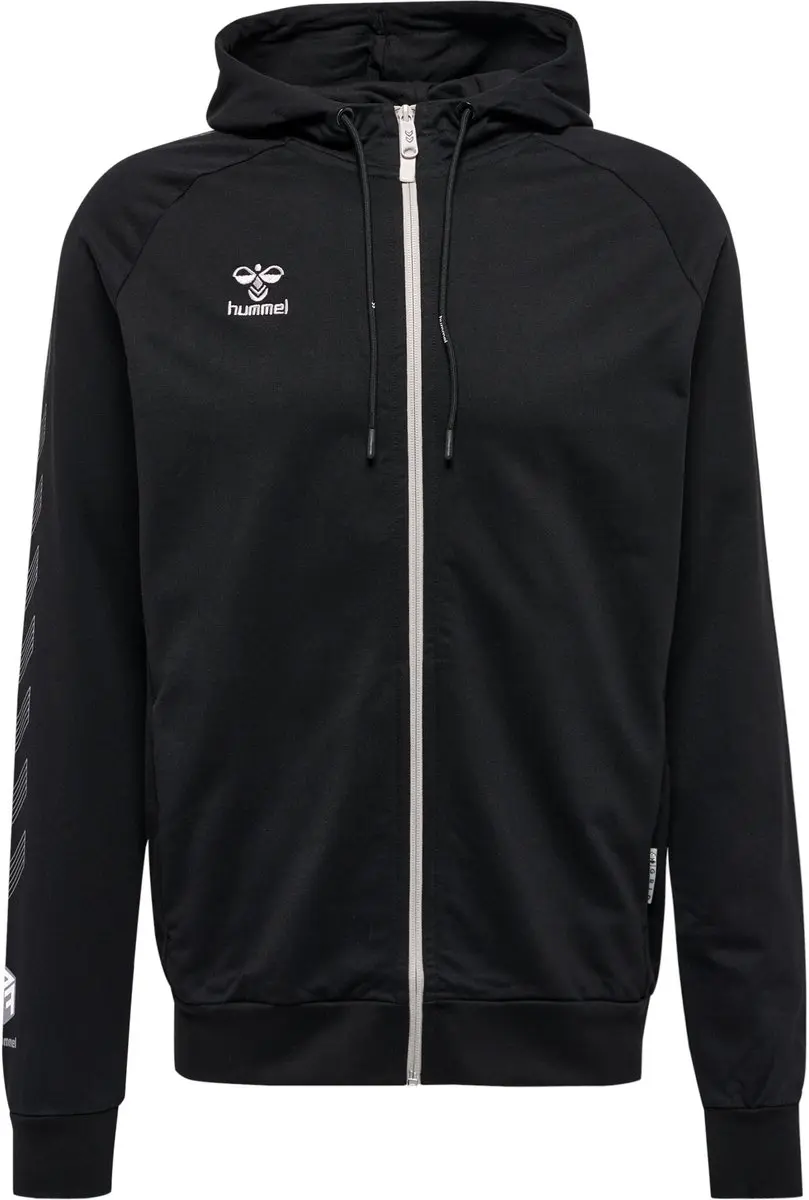 Hummel Move Grid Cotton Zip Hoodie M - Zwart