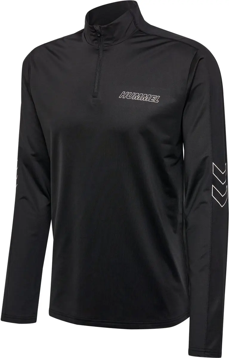 Hummel Hmlte Strength Half Zip T-shirt - L - Zwart