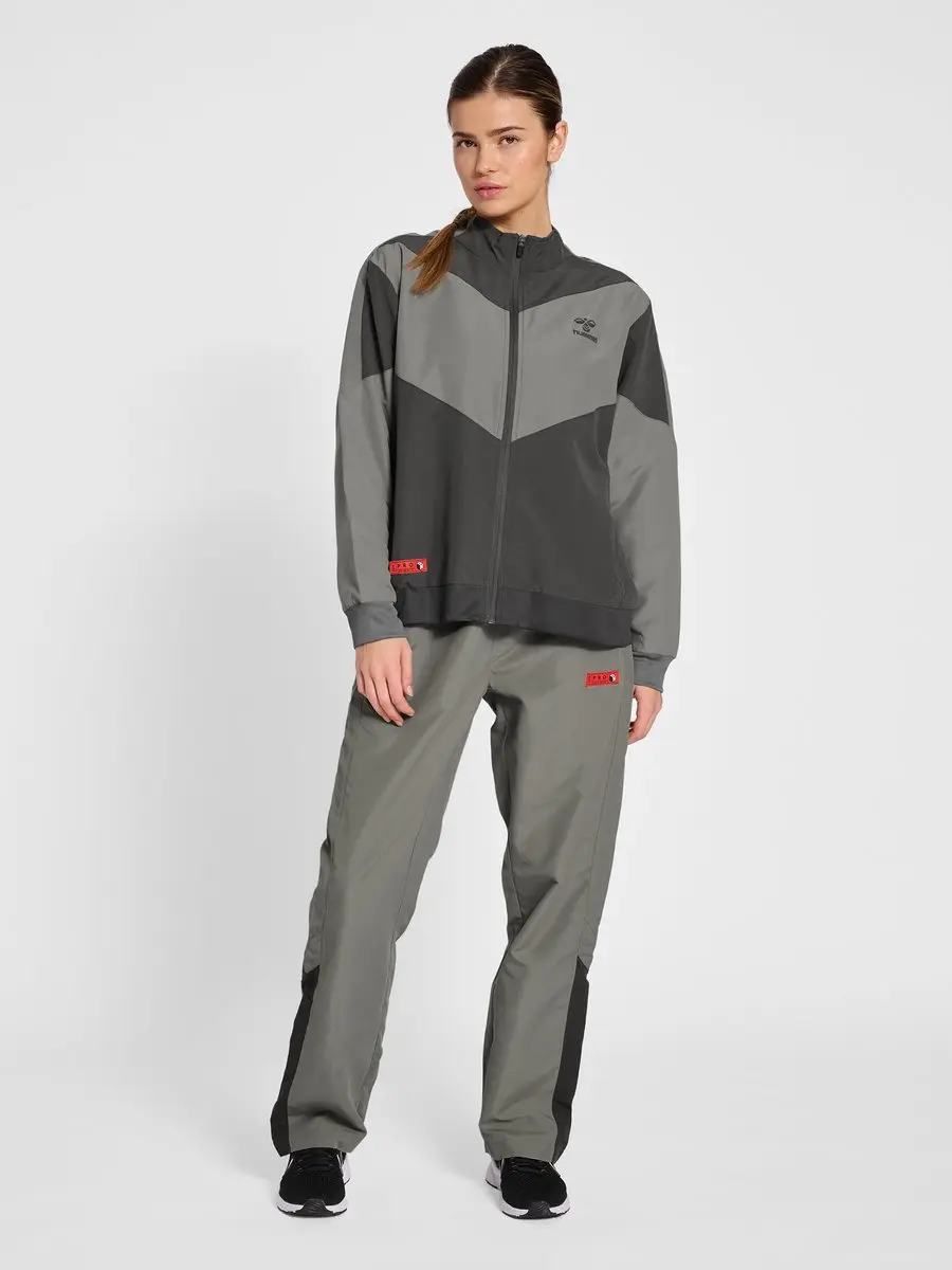 Hummel Hmlpro Grid Woven Pants Dames Joggingbroek - M - Grijs - afbeelding 6 van 6