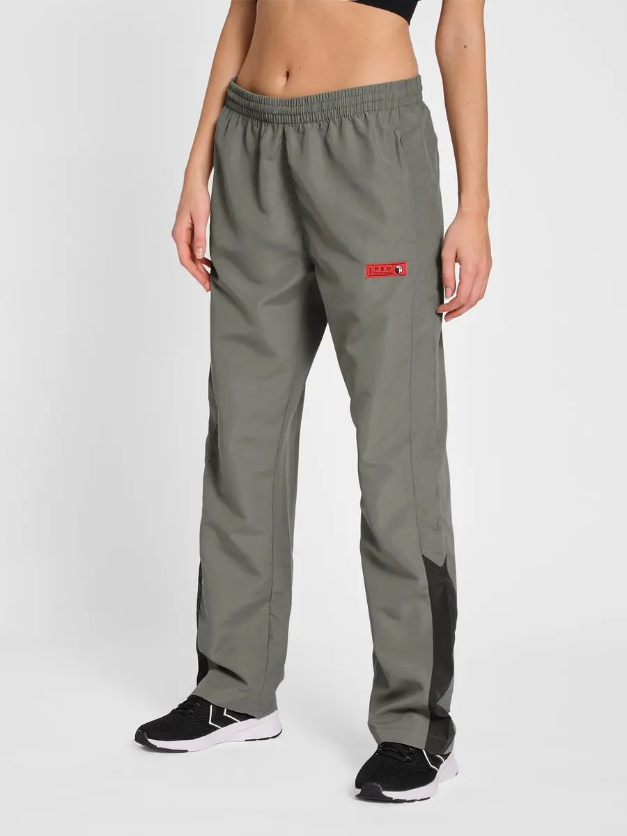 Hummel Hmlpro Grid Woven Pants Dames Joggingbroek - M - Grijs