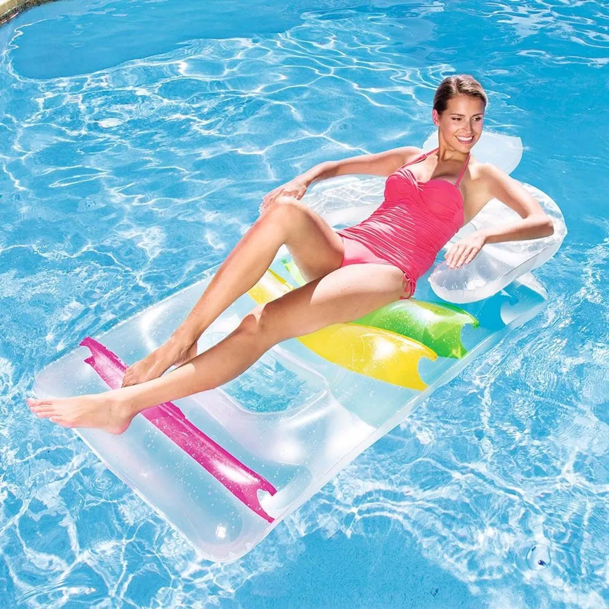 Bestway Transparant Luchtbed 165x89cm