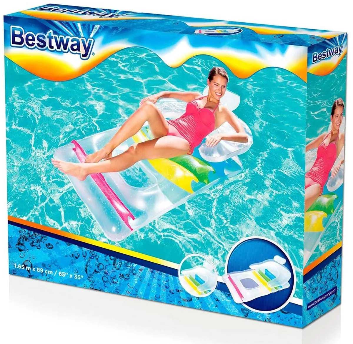 Bestway Transparant Luchtbed 165x89cm