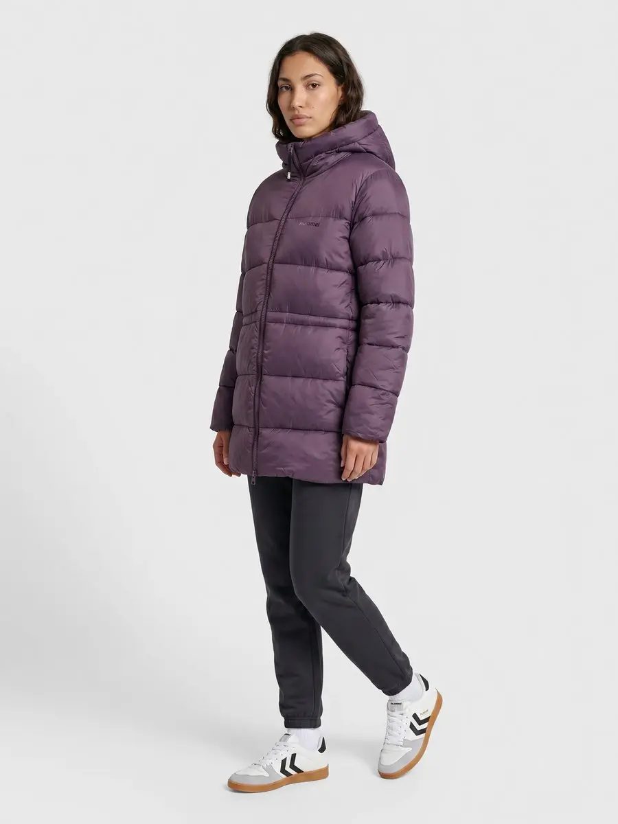 Hummel HMLMID LENGHT W Puffer Jacket - S - Black Plum - afbeelding 6 van 6