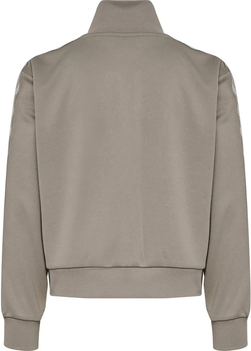 Hummel HMLJR Reg Poly Tape Girl Zip Jacket - ROCK RIDGE