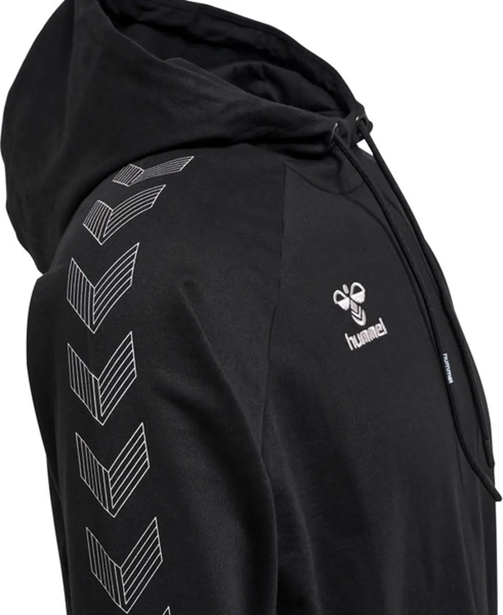 Hummel Move Grid Cotton Hoodie M - Zwart