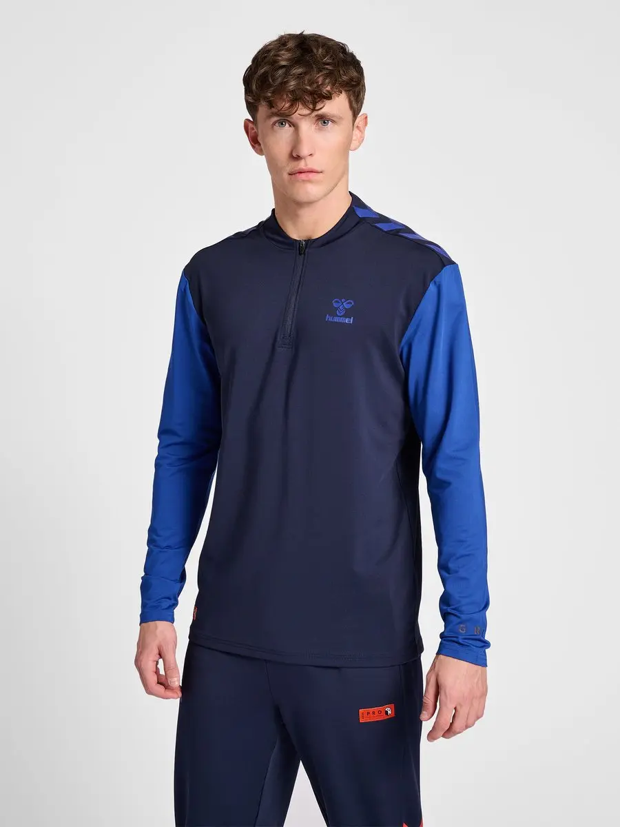 Hummel HMLPRO Grid Half Zip Training L/S 214640 - S