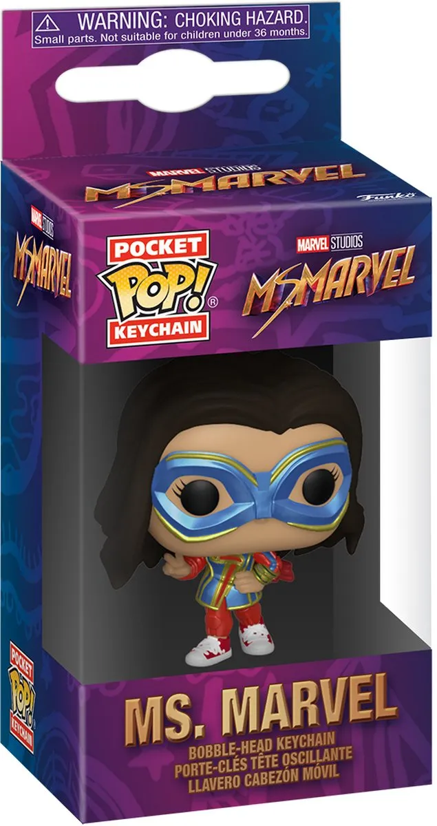 Funko Pocket Pop! Keychain Marvel - Ms. Marvel - Veelkleurig