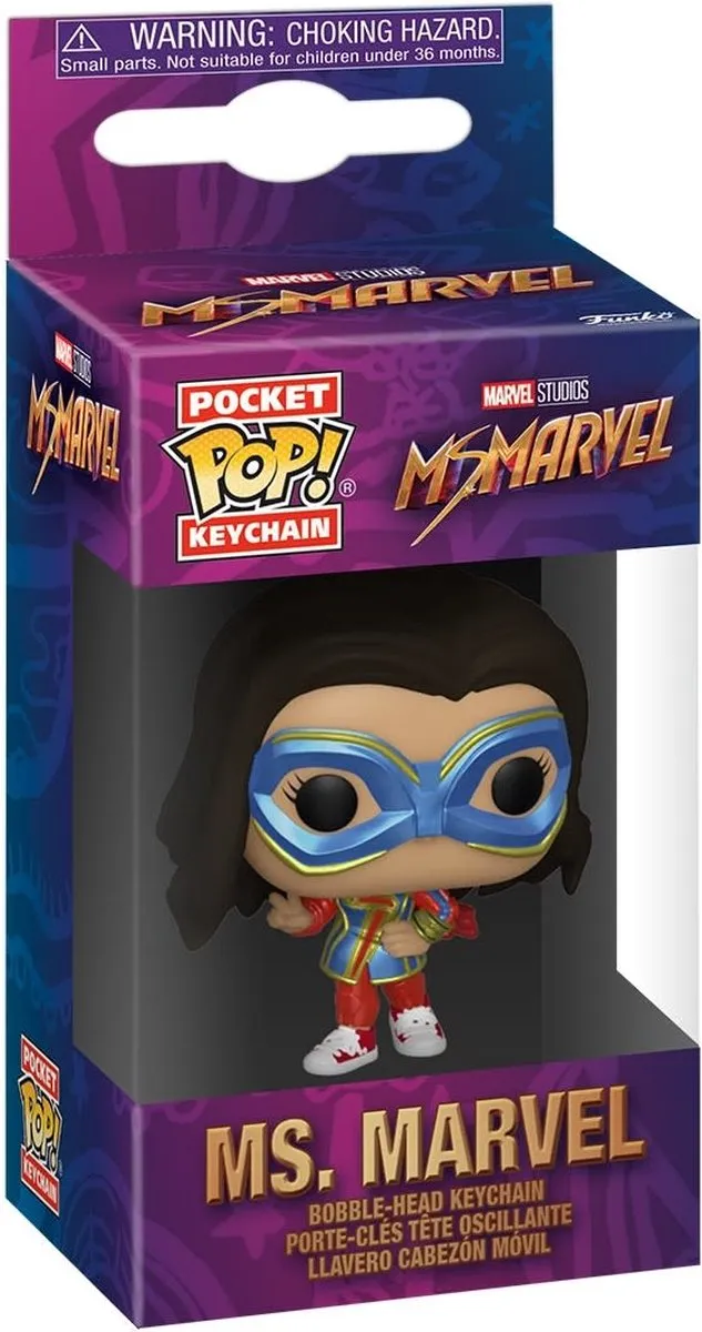 Funko Pocket Pop! Keychain Marvel - Ms. Marvel - Veelkleurig