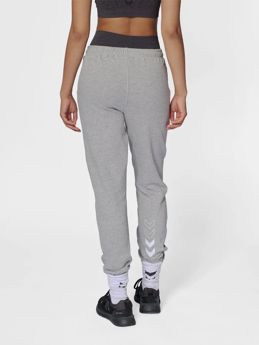 Hummel Hmlelemental Regular Pants Woman Sportbroek - XS - Grijs Melange - afbeelding 6 van 6