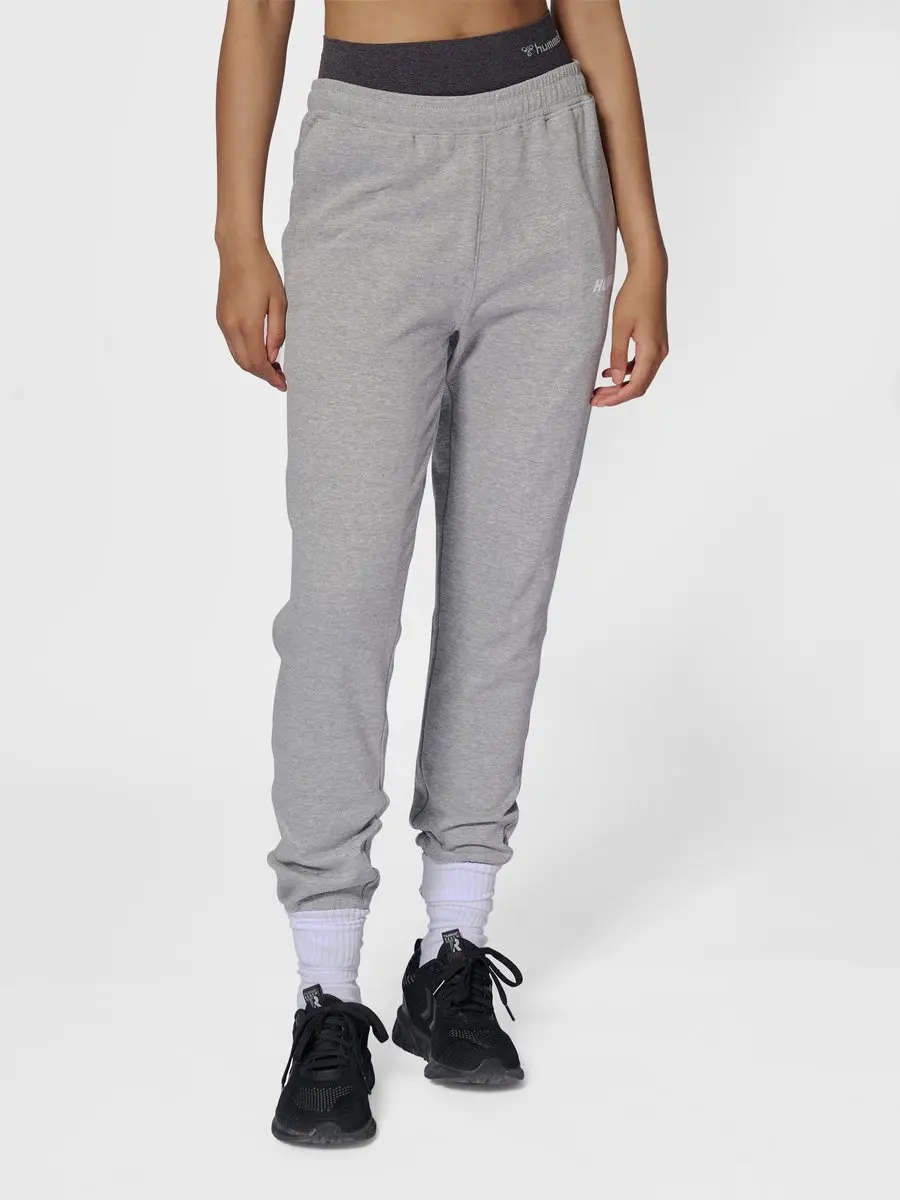 Hummel Hmlelemental Regular Pants Woman Sportbroek - XS - Grijs Melange