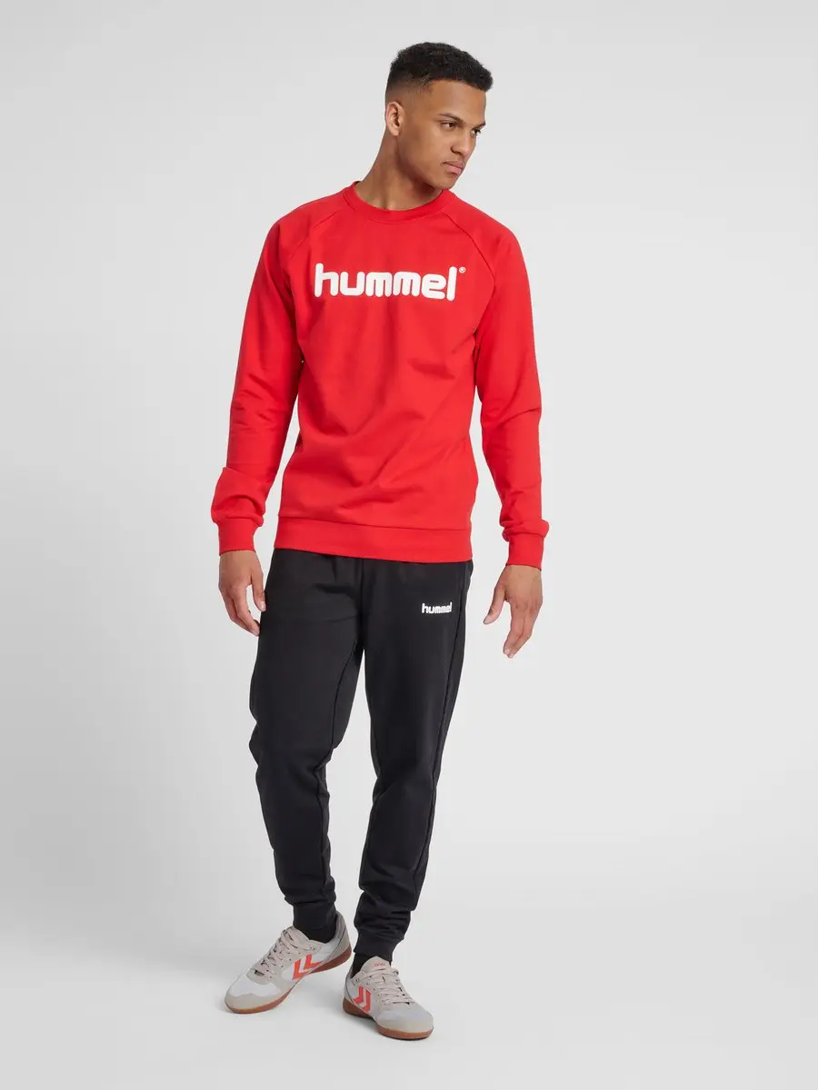 Hummel Go Cotton Logo Sweat Heren - Rood - M
