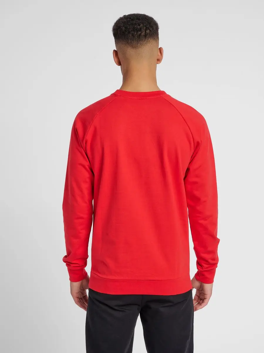 Hummel Go Cotton Logo Sweat Heren - Rood - M