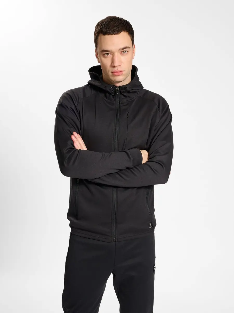 Hummel Hmlmt Interval Zip Hoodie 219167 - Trainingsjack XXL - Zwart