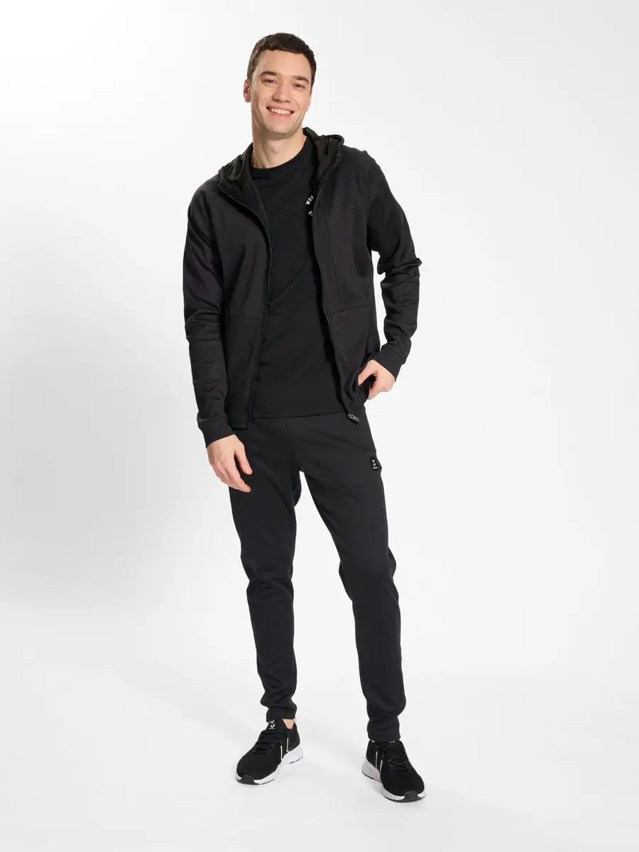 Hummel Hmlmt Interval Zip Hoodie 219167 - Trainingsjack XXL - Zwart - afbeelding 6 van 6