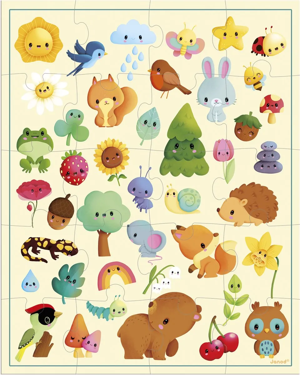 Janod Puzzel De Natuur 20 Stuks - Puzzelkoffer
