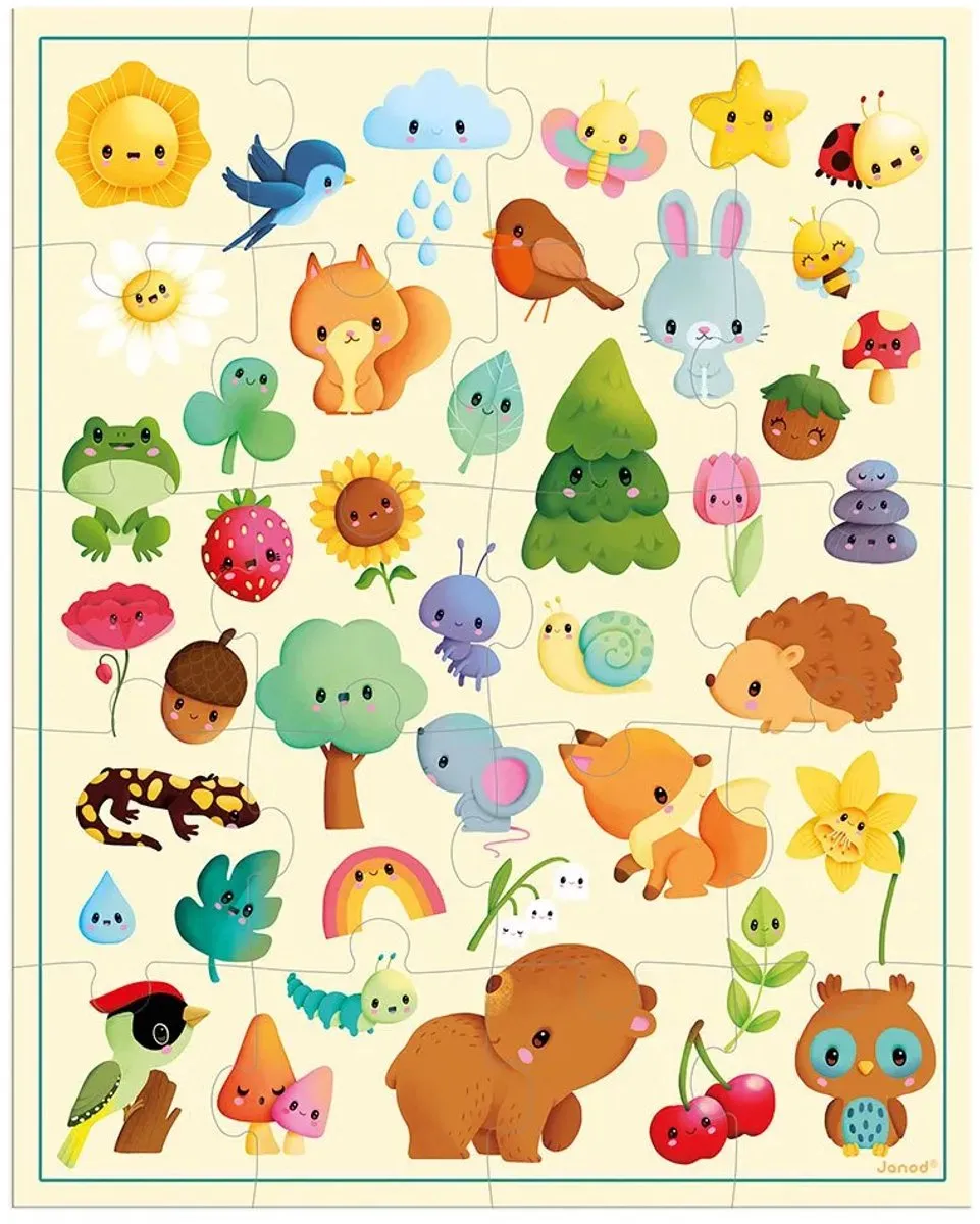 Janod Puzzel De Natuur 20 Stuks - Puzzelkoffer