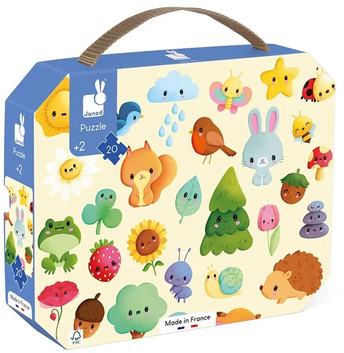 Janod Puzzel De Natuur 20 Stuks - Puzzelkoffer