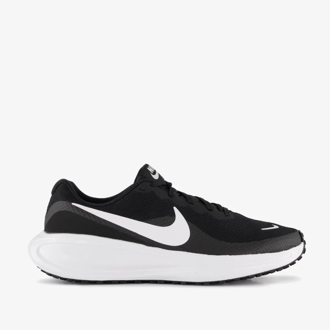 Nike Revolution 8 Heren Hardloopschoen 45 - Zwart/Wit