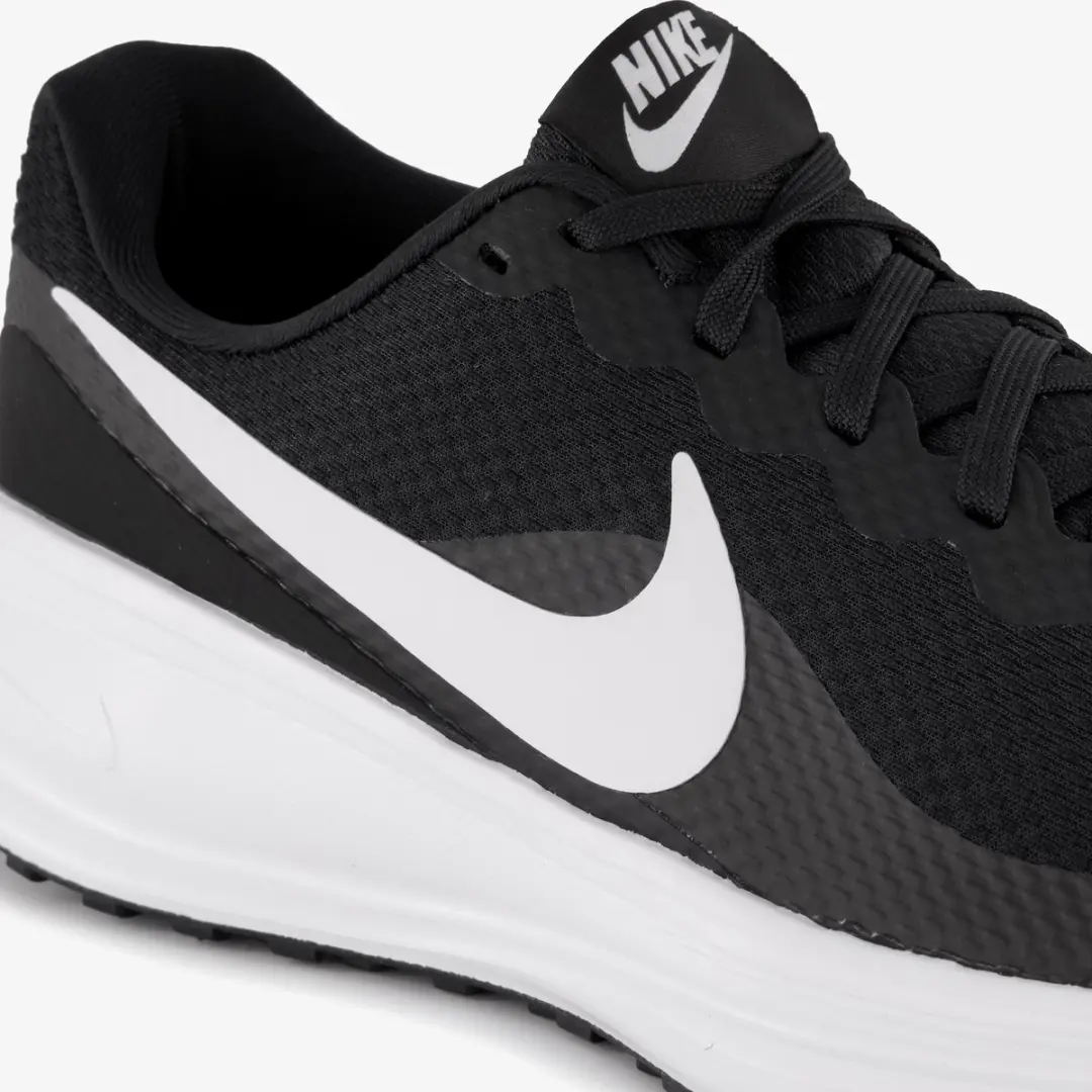 Nike Revolution 8 Heren Hardloopschoen 45 - Zwart/Wit - afbeelding 6 van 6
