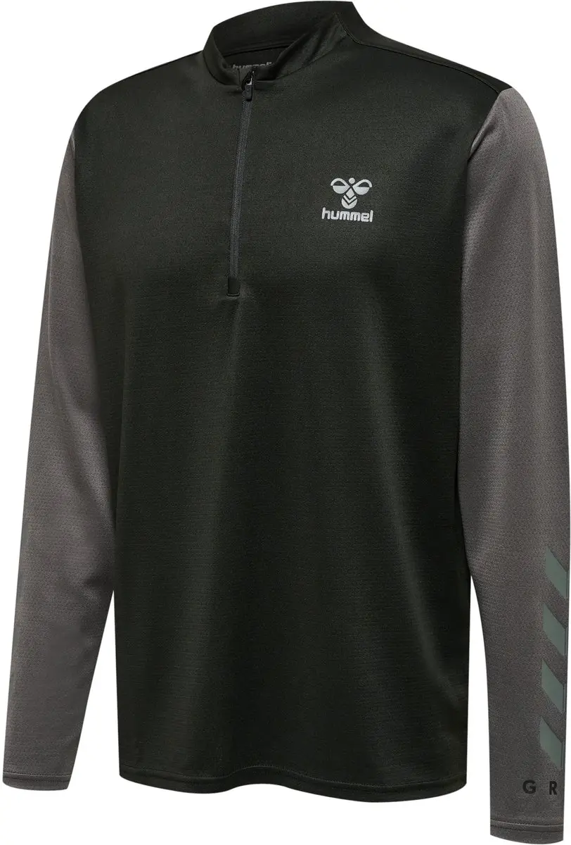 Hummel Hmlongrid 1/2 Zip Trainingspak T-shirt - S - Zwart