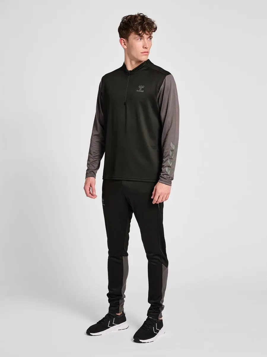 Hummel Hmlongrid 1/2 Zip Trainingspak T-shirt - S - Zwart - afbeelding 6 van 6
