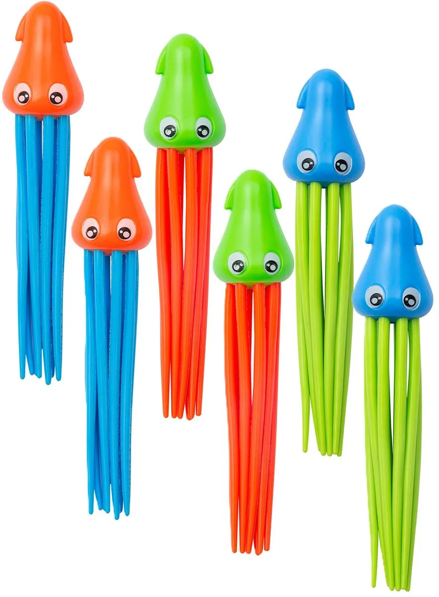 Bestway Duikringen Inktvissen - 9 Stuks - Multicolor