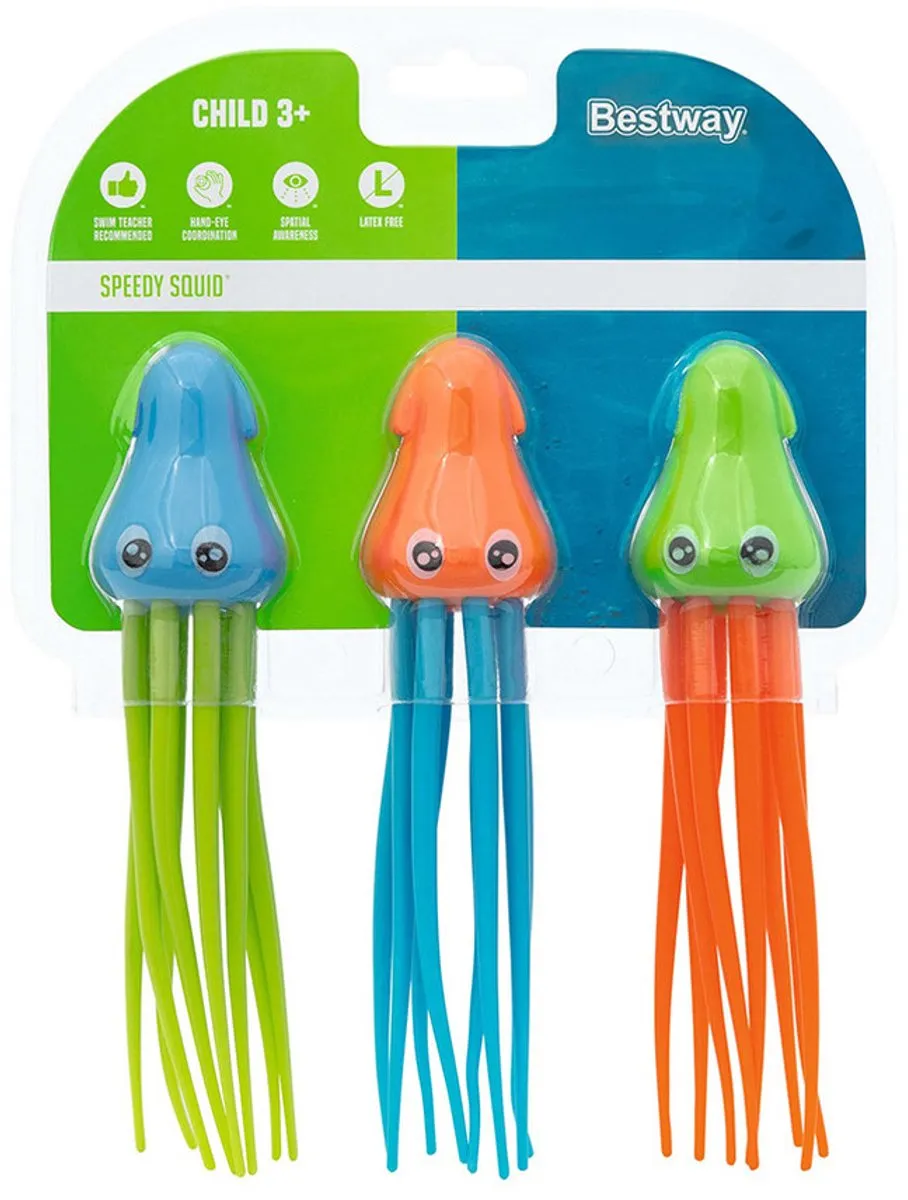 Bestway Duikringen Inktvissen - 9 Stuks - Multicolor