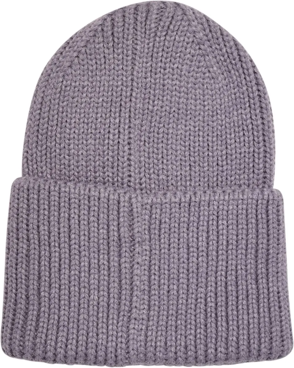Hummel HMLJR Heavy Rib Knit Beanie - Donkergrijs