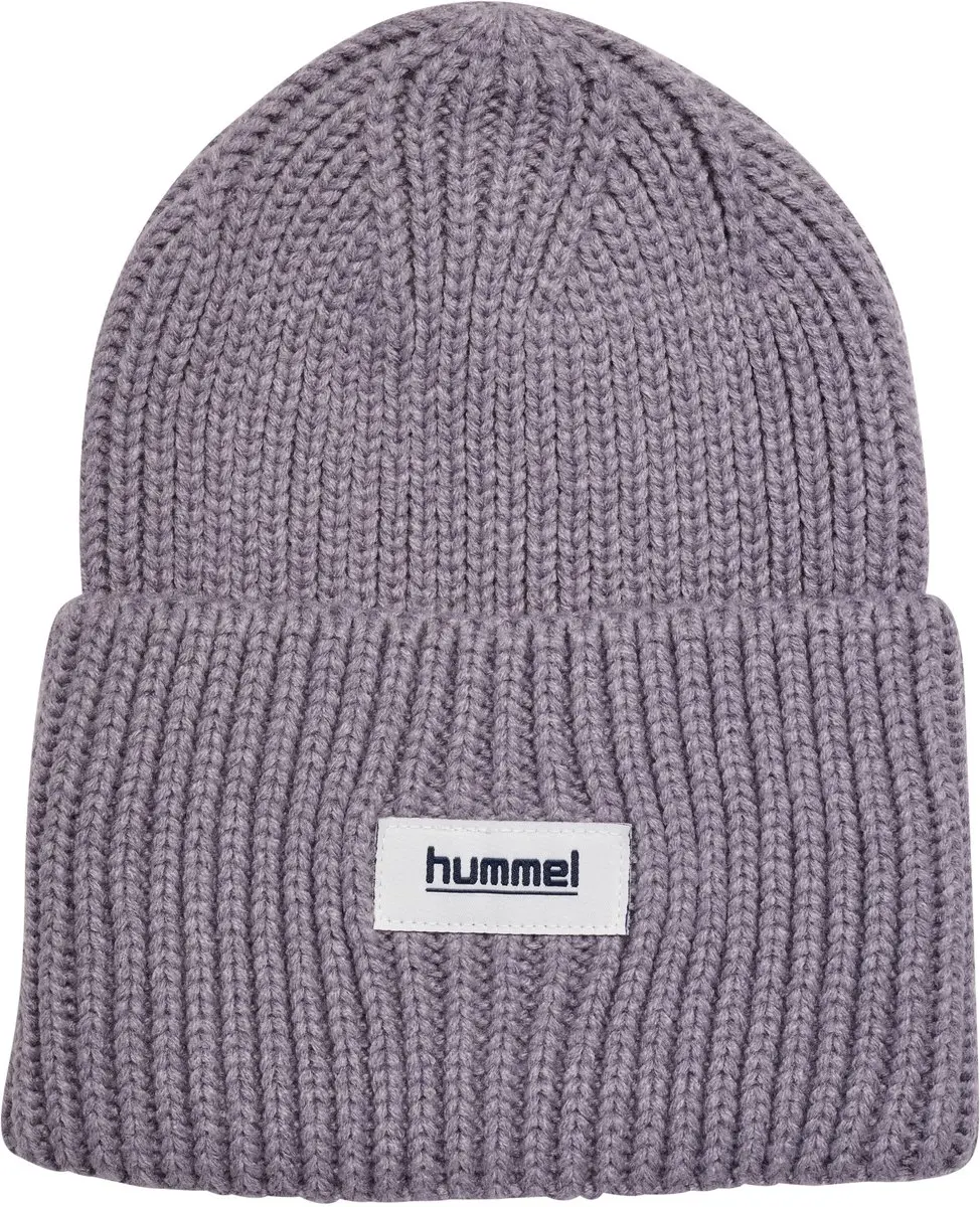 Hummel HMLJR Heavy Rib Knit Beanie - Donkergrijs