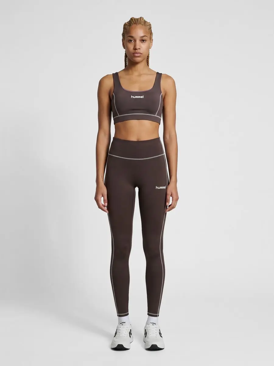 Hummel HMLPulse Retro Medium Support Bra - M - Shale - afbeelding 6 van 6