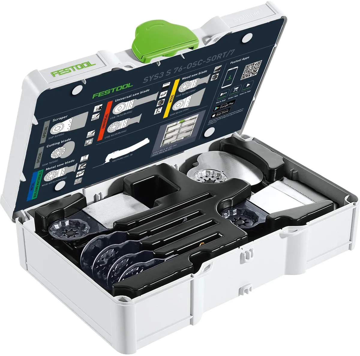 Festool SYS3 S 76-OSC-SORT Zaagbladenset