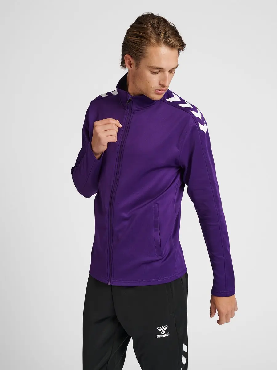 Hummel Hmlcore XK Zip Jacke - Acai/White - XXXL