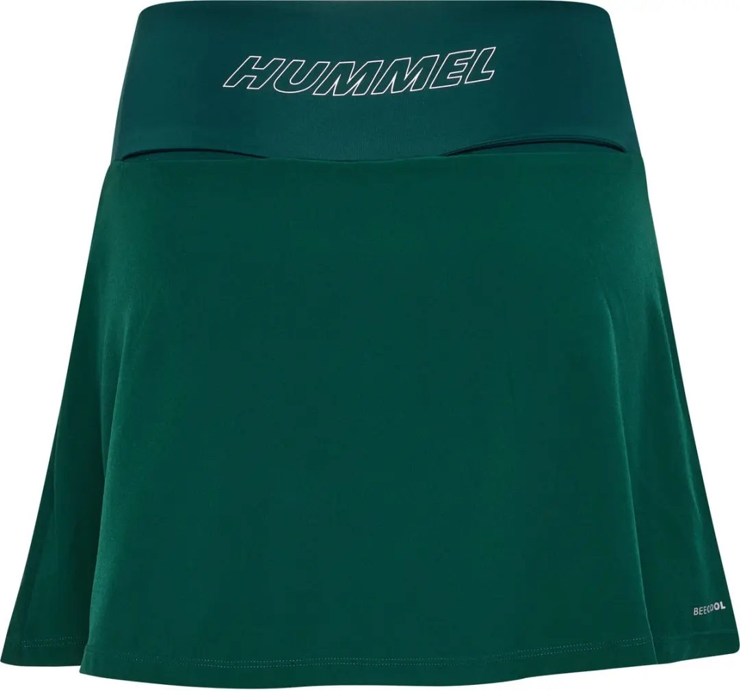 Hummel HML Court Mid Waist Pocket Skirt - L - Rain Forest