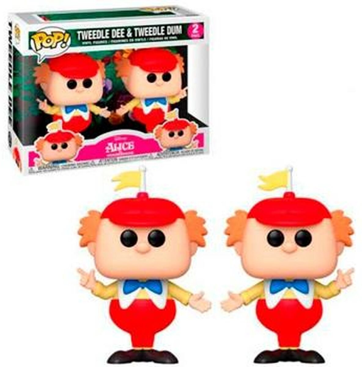 Funko Alice In Wonderland - POP! 2-Pack Tweedle Dee & Dum 5 cm Verzamelfiguur - Multicolours
