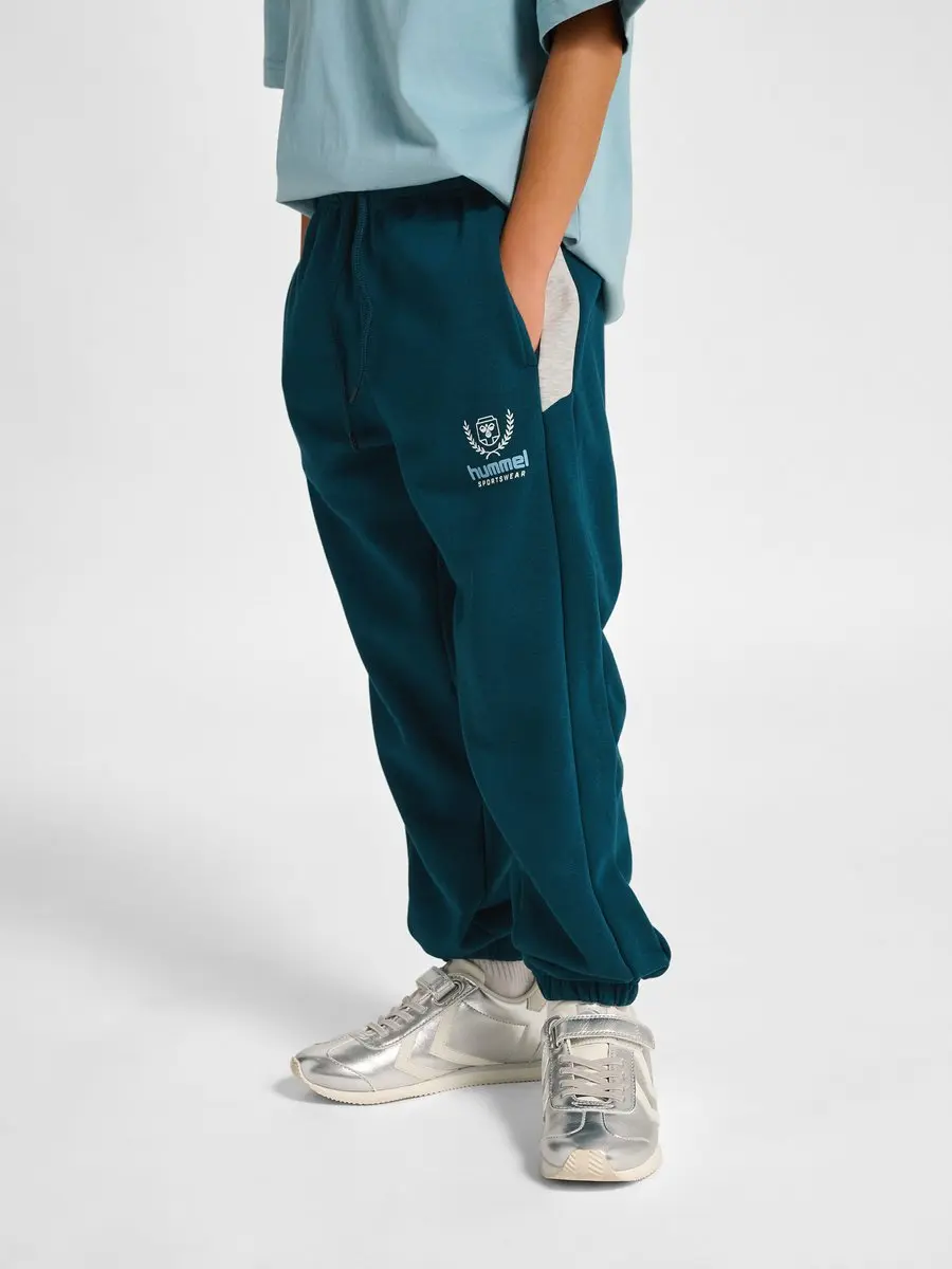Hummel Kinderjoggingbroek HMLJR Loose Blocked 233692 - Reflecting Pond