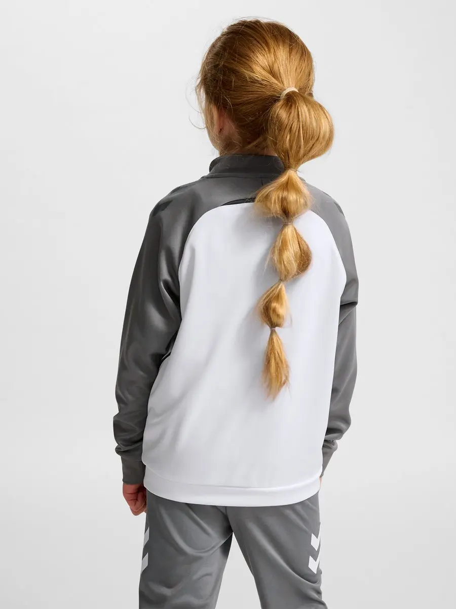 Hummel Hmllead 2.0 Track Zip Jacket Kids 164 - White/Steel Gray