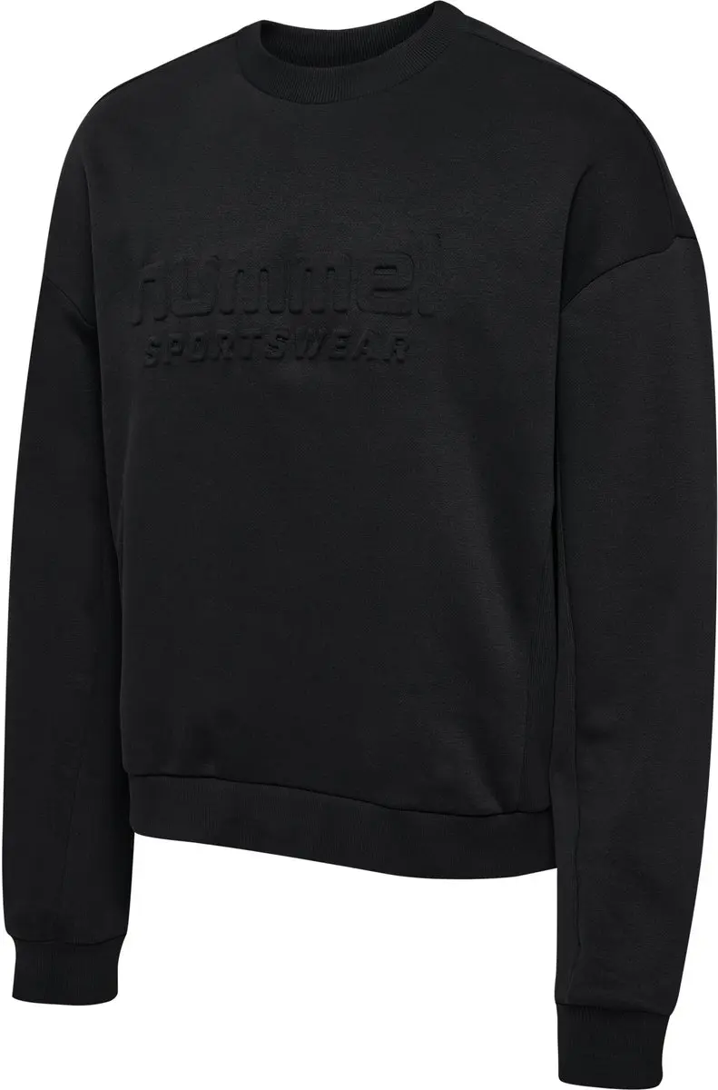 Hummel Hmlboxy Crew Logo Sweatshirt - Black