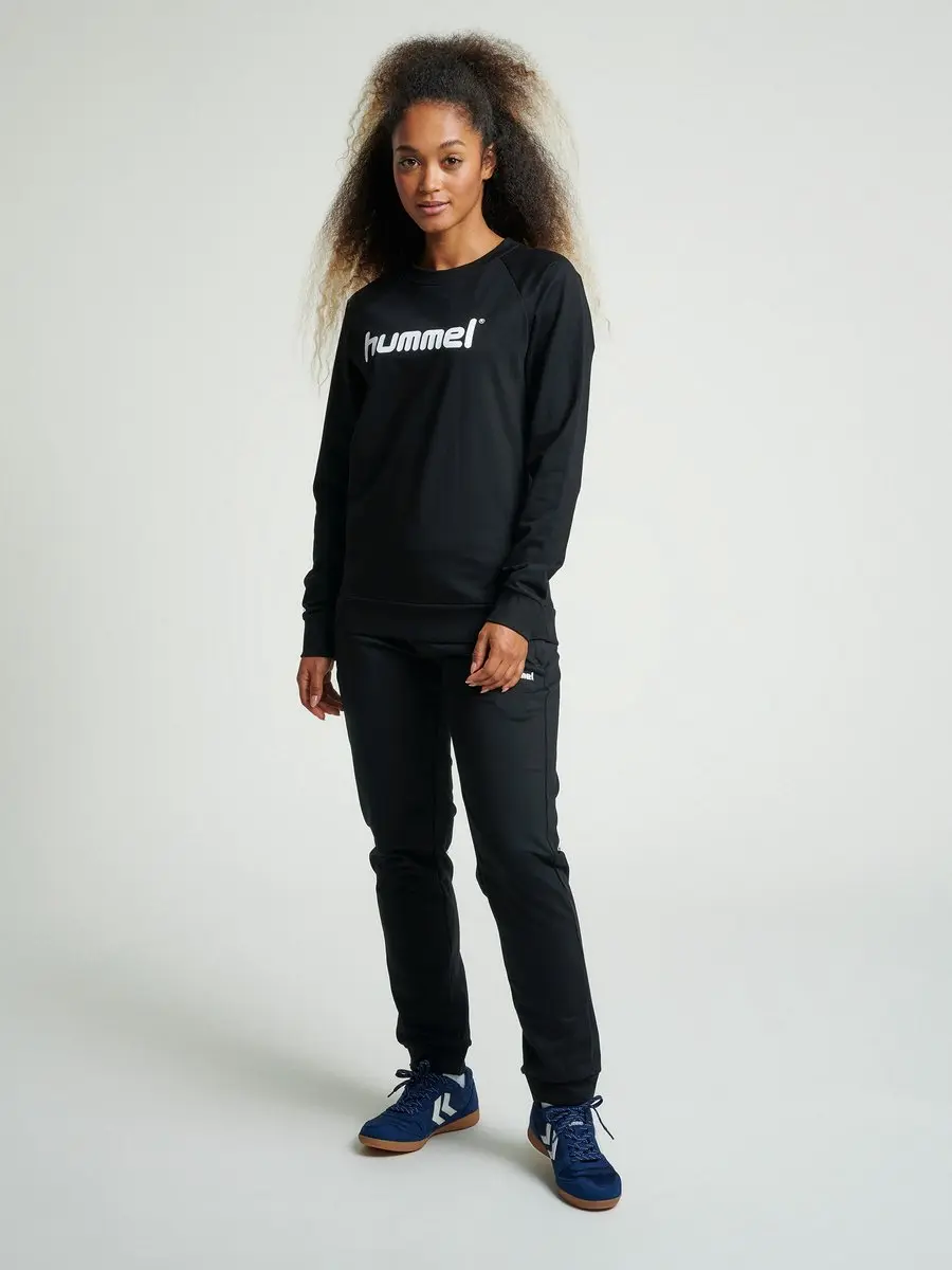Hummel Go Cotton Logo Sporttrui Dames - XS - Zwart