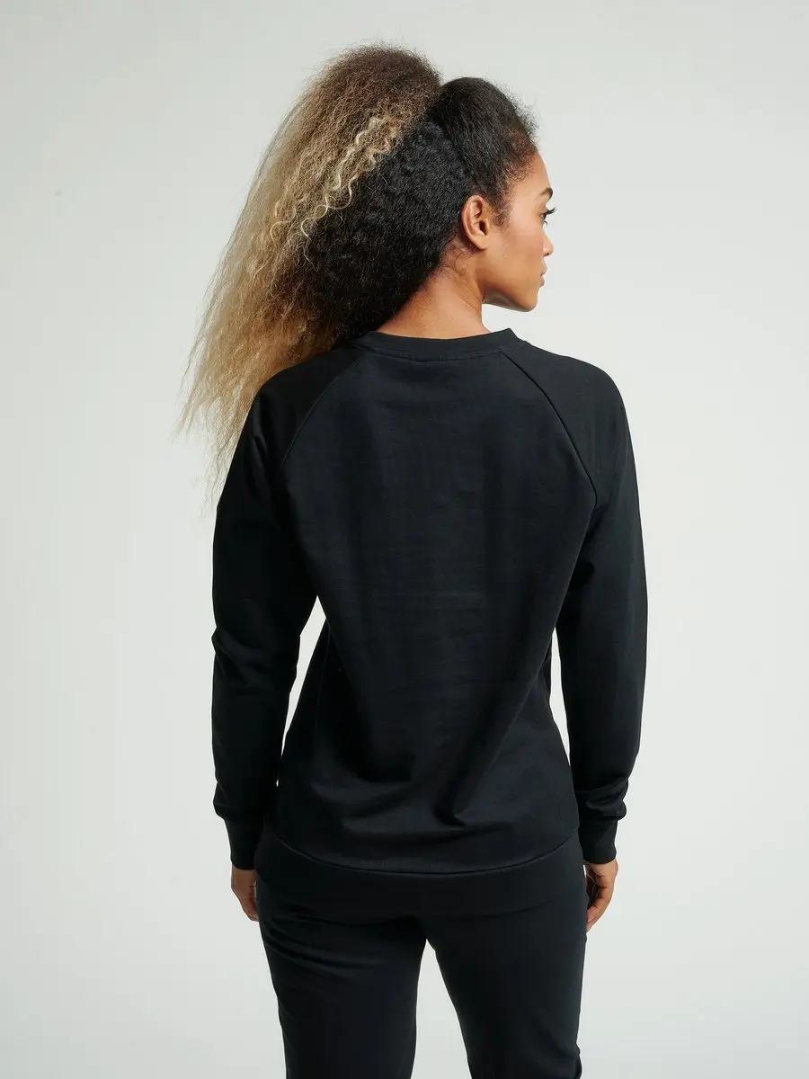 Hummel Go Cotton Logo Sporttrui Dames - XS - Zwart
