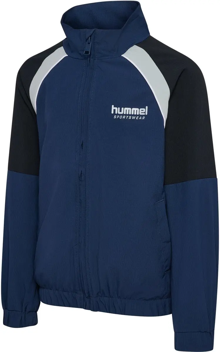 Hummel Hmljr Loose Tracksuit Zip Jacket 110 - Dress Blues