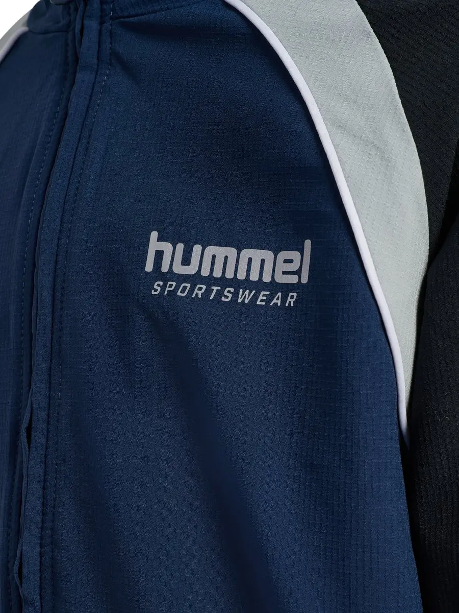 Hummel Hmljr Loose Tracksuit Zip Jacket 110 - Dress Blues