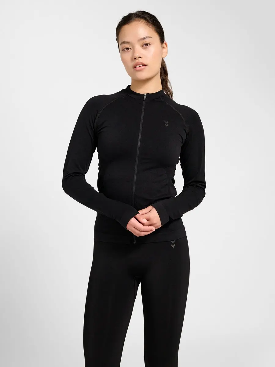Hummel HMLFLOW Zip Blouse - Zwart - Maat S