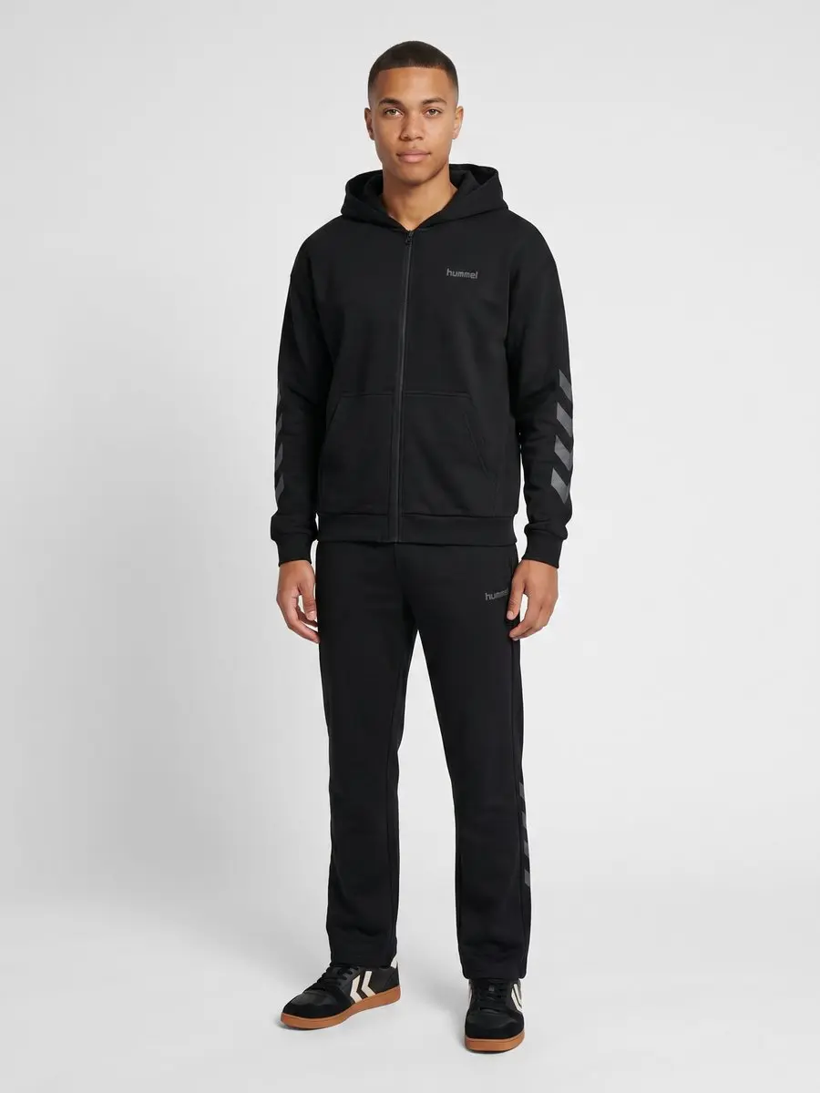 Hummel HMLkeeper Chevron W Zip Hoodie - M - Zwart - afbeelding 6 van 6
