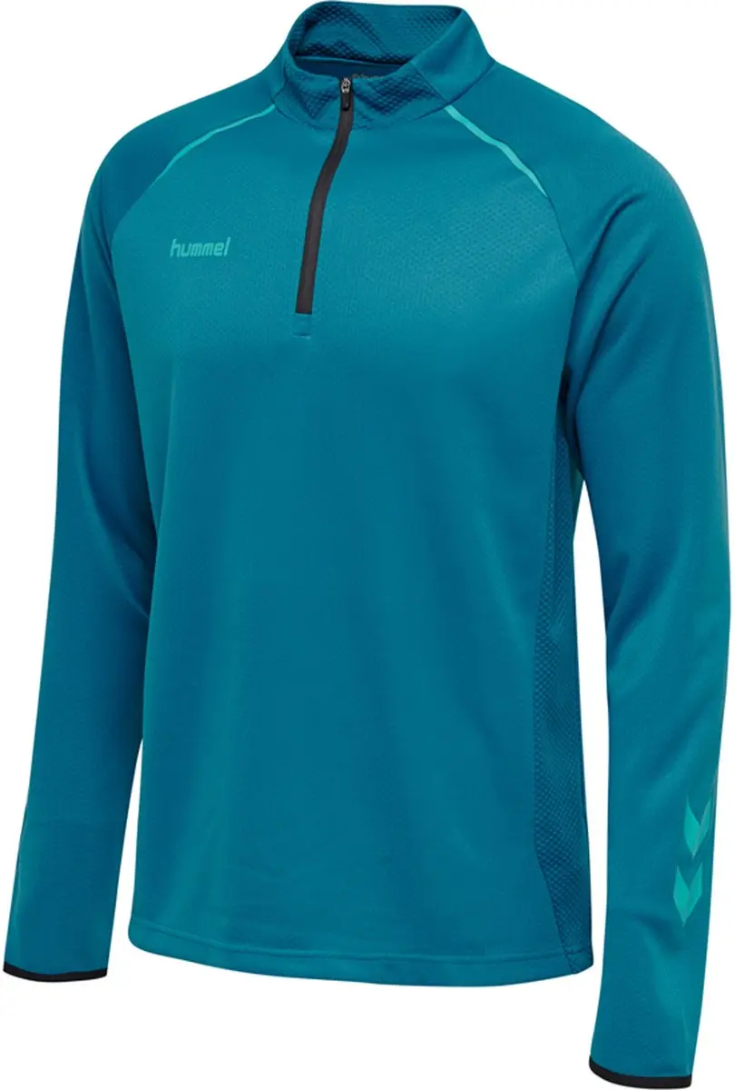 Hummel Hmlauthentic Pro Half Zip Sweatshirt - Blauw S