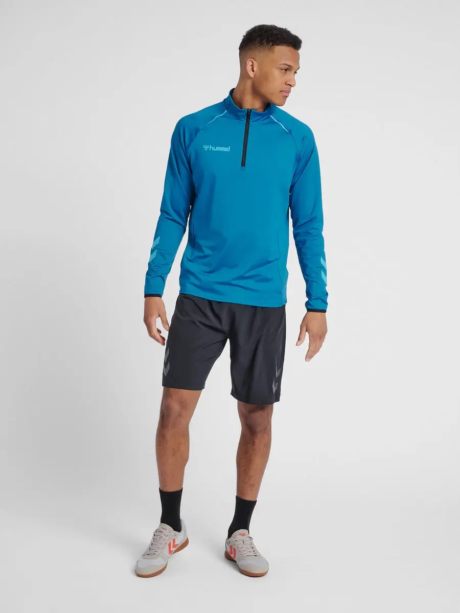 Hummel Hmlauthentic Pro Half Zip Sweatshirt - Blauw S