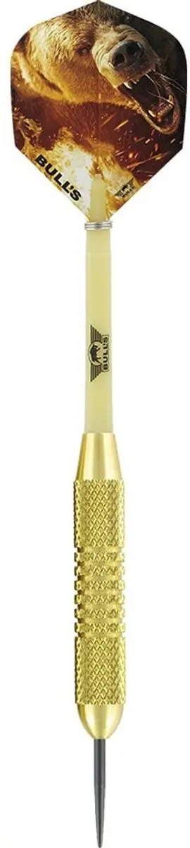 Bull's Bear Brass Dartpijlen 24g - Goud - 3 Stuks - afbeelding 6 van 6