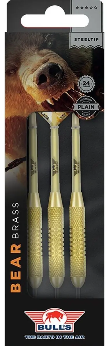 Bull's Bear Brass Dartpijlen 24g - Goud - 3 Stuks