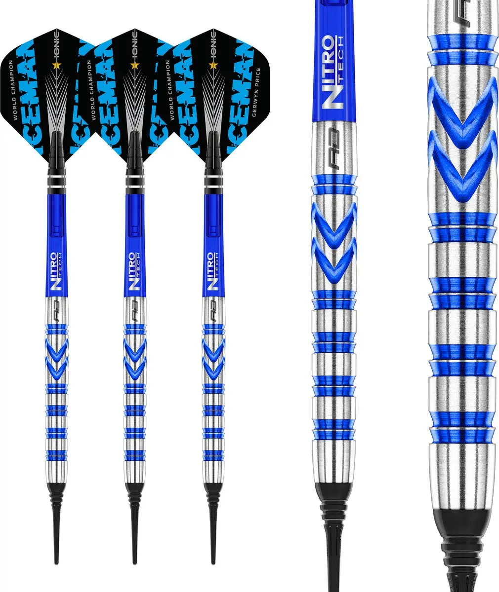 Red Dragon Gerwyn Price 90% Darts - 3 Stuks - GrijsZilver